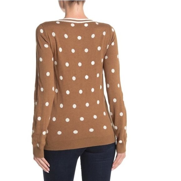 🎁 J. Crew Polka Dot Crew Neck Pullover - Picture 2 of 2